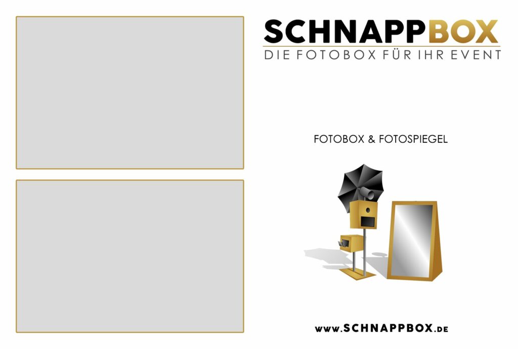 2 Fotos gleichgross Fotobox