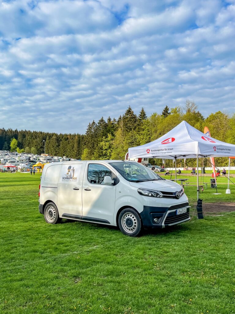 Aufbau Fotobox Schnappboxmobil