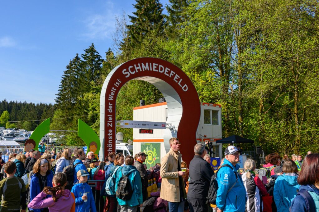 Ziel Rennsteiglauf Schmiedefeld